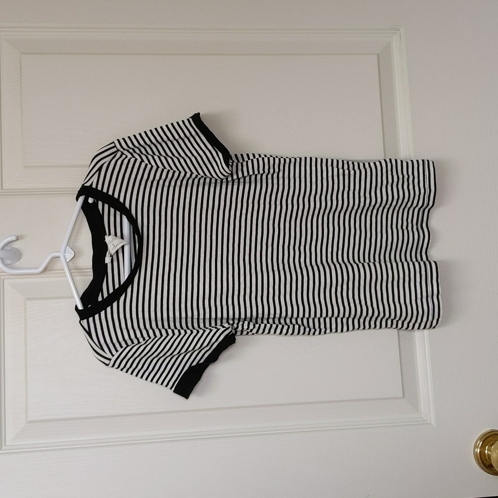 Forever 21 Black & White Striped Shirt